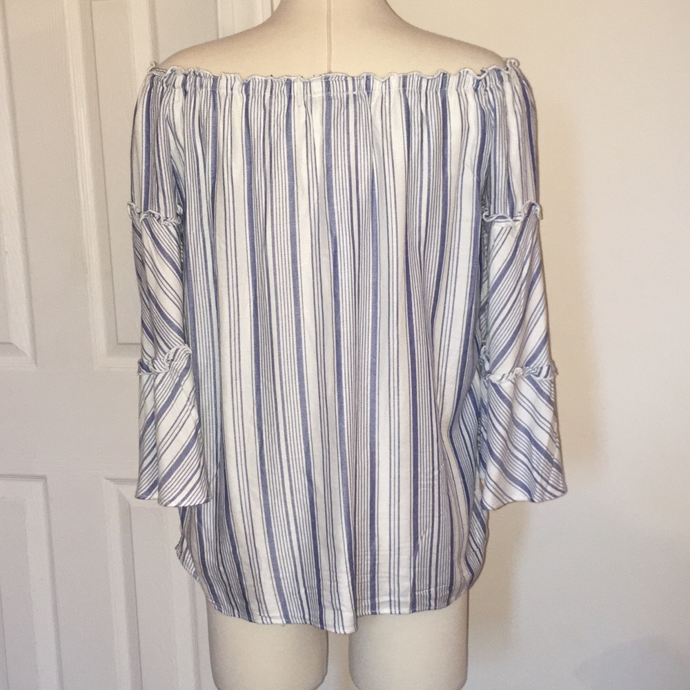 NWT Anthropologie DREW Seaside Off-Shoulder Top - Picture 3 of 5